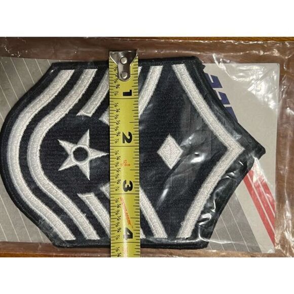 Blue & White Air Force Master 1st Sergeant ￼Patch x 2 - Picture 3 of 10